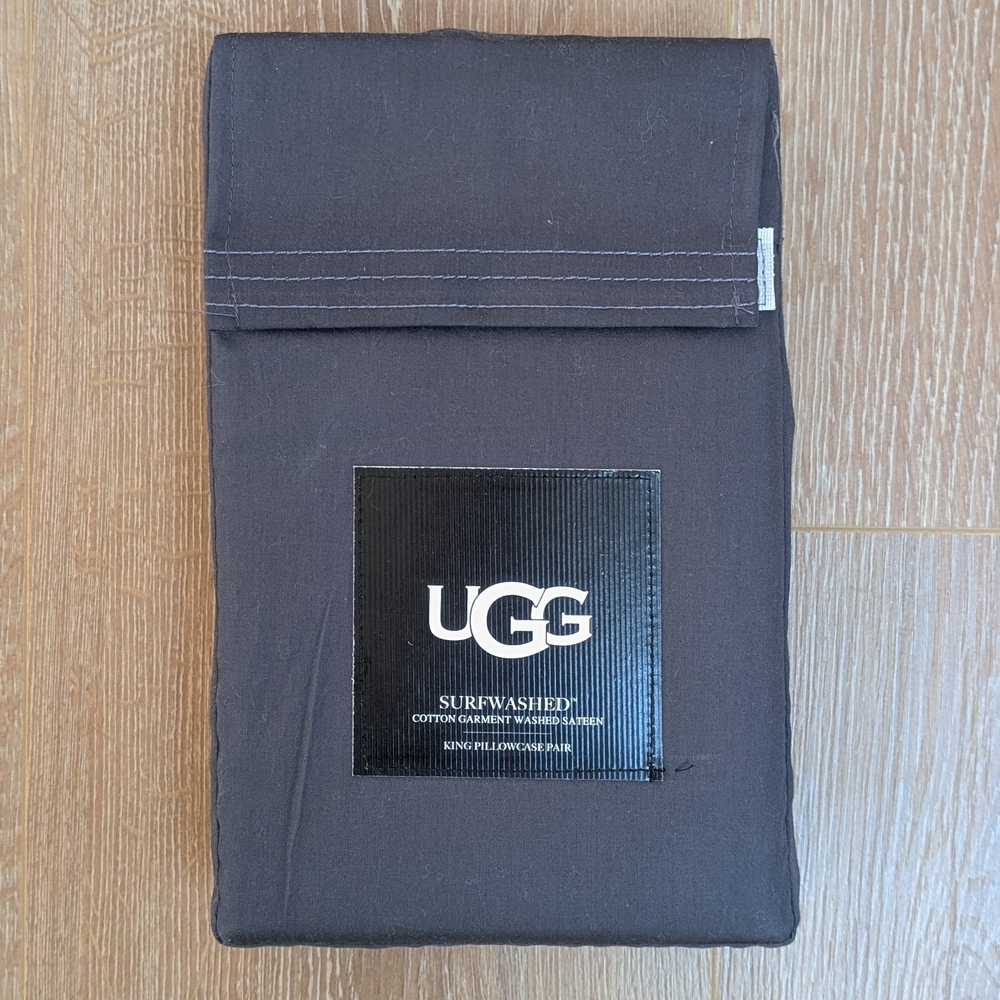 UGG Surfwashed Cotton King Pillowcase Pair in Ocean